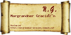 Margrandner Gracián névjegykártya